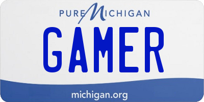 MI license plate GAMER