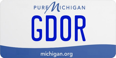 MI license plate GD0R