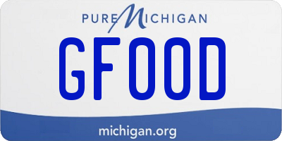 MI license plate GF00D