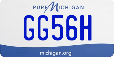 MI license plate GG56H