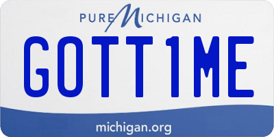 MI license plate GOTT1ME
