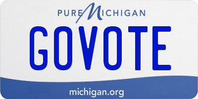 MI license plate GOVOTE