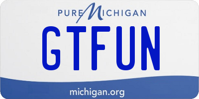 MI license plate GTFUN