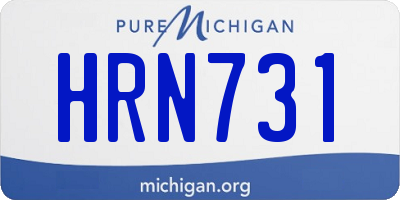 MI license plate HRN731