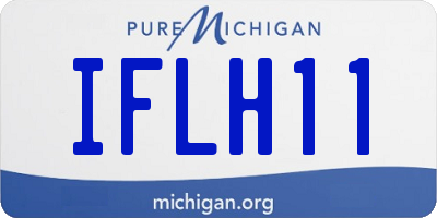 MI license plate IFLH11