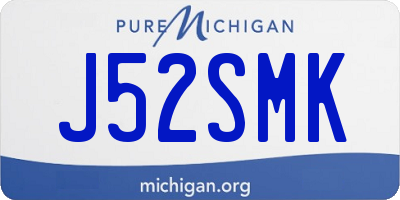 MI license plate J52SMK