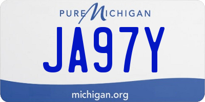 MI license plate JA97Y