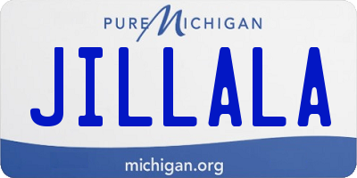 MI license plate JILLALA