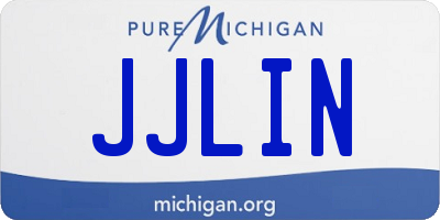 MI license plate JJLIN