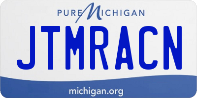 MI license plate JTMRACN