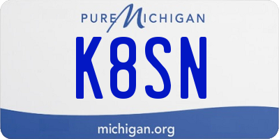 MI license plate K8SN