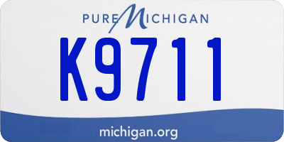 MI license plate K9711