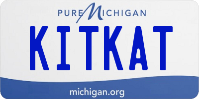 MI license plate KITKAT