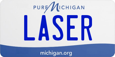 MI license plate LASER