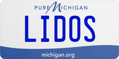 MI license plate LIDOS