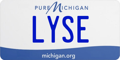 MI license plate LYSE