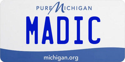 MI license plate MADIC