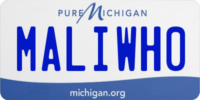 MI license plate MALIWH0