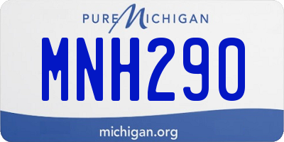 MI license plate MNH290