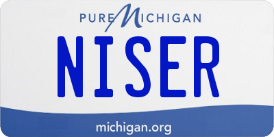 MI license plate NISER