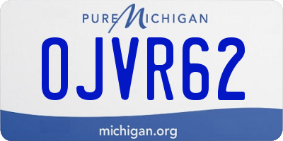 MI license plate OJVR62