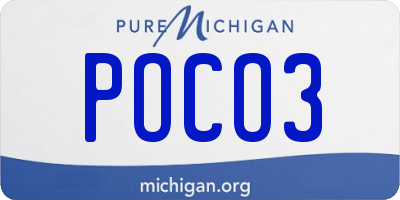 MI license plate POCO3