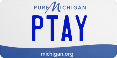 MI license plate PTAY