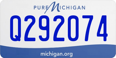MI license plate Q292074