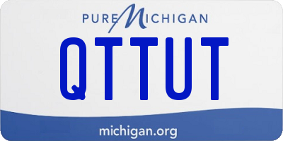 MI license plate QTTUT