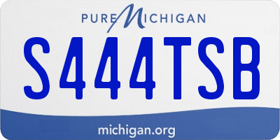 MI license plate S444TSB