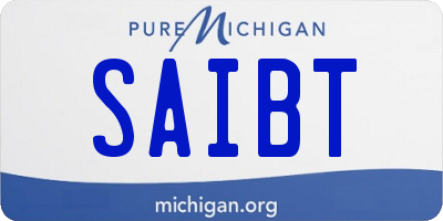 MI license plate SAIBT