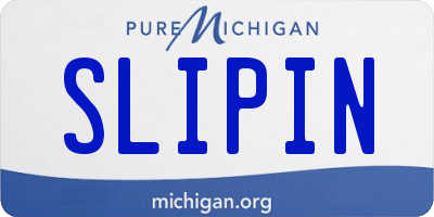 MI license plate SLIPIN