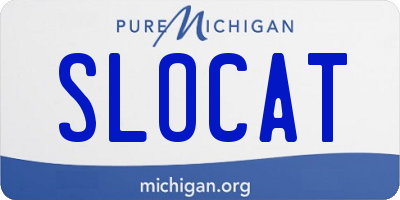 MI license plate SLOCAT