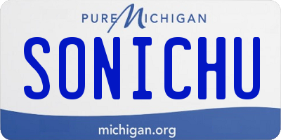 MI license plate SONICHU