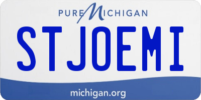 MI license plate STJOEMI