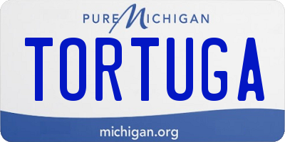 MI license plate TORTUGA