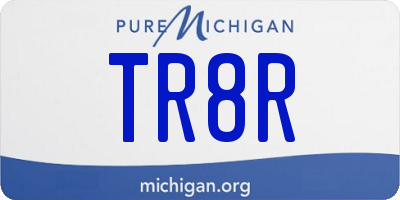 MI license plate TR8R