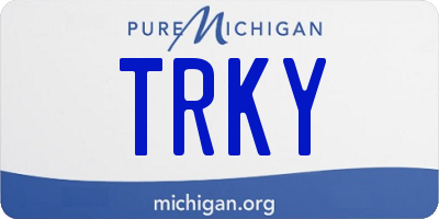 MI license plate TRKY