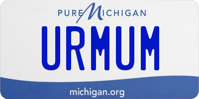 MI license plate URMUM