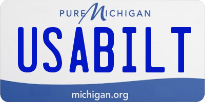 MI license plate USABILT