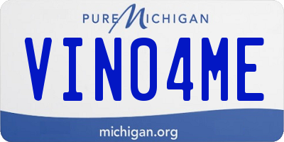 MI license plate VIN04ME