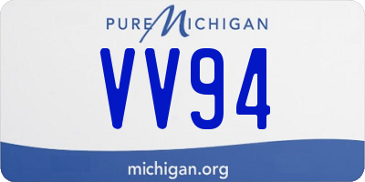 MI license plate VV94