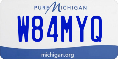 MI license plate W84MYQ