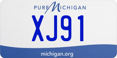 MI license plate XJ91