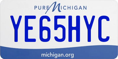 MI license plate YE65HYC