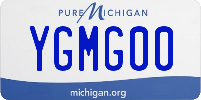 MI license plate YGMG00
