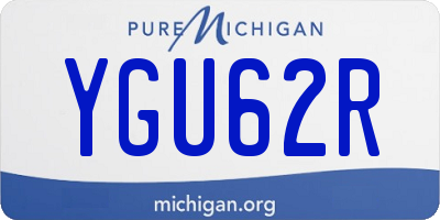 MI license plate YGU62R