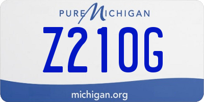 MI license plate Z210G
