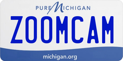 MI license plate ZOOMCAM