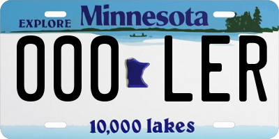 MN license plate 000LER